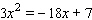 Solve the equation by using the quadratic formula.  