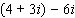 Combine the complex numbers.  