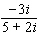 Divide the complex numbers.  