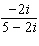 Divide the complex numbers.  