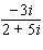 Divide the complex numbers.  