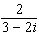 Divide the complex numbers.  