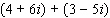 Combine the complex numbers.  