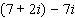 Combine the complex numbers.  