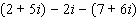 Combine the complex numbers.  