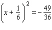 Solve the quadratic equation. Use whatever method seems to fit the situation or is convenient for you.