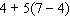 Use the rule for order of operations to simplify the expression as much as possible.