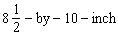 Find the perimeter of an   piece of notebook paper.