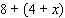 Use the associative property to rewrite the expression, and then simplify the result.