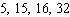<strong>Find the first four numbers of the sequence by substituting the counting numbers, in order, into the following expression. </strong> A) B) C) D) E)