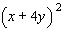 Evaluate the expression when is -3 and y is 6.
