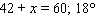 <strong>The figure below shows part of a room. From a point on the floor, the angle of elevation to the top of the door is , whereas the angle of elevation to the ceiling above the door is . Use this diagram to write an equation involving , and then solve the equation to find the number of degrees in the angle that extends from the top of the door to the ceiling. </strong> A) B) C) D) E)