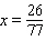 <strong>Solve the equation. </strong> A) B) C) D) E)