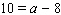 Find the solution for the equation. __________
