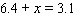 Find the solution for the equation. __________