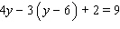 Apply the distributive property to remove the parentheses, then simplify each side before using the addition property of equality. Then find the solution for the equation. __________