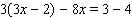 Apply the distributive property to remove the parentheses, then simplify each side before using the addition property of equality. Then find the solution for the equation. __________