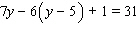 Apply the distributive property to remove the parentheses, then simplify each side before using the addition property of equality. Then find the solution for the equation. __________