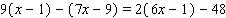 Solve the equation.  