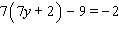 Solve the equation.  