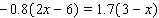 Solve the equation.  