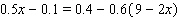 Solve the equation.  