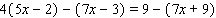 Solve the equation. Express your answer as an integer or a fraction reduced to lowest terms.