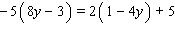 Solve the equation. Express your answer as an integer or a fraction reduced to lowest terms.