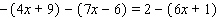 Solve the equation. Express your answer as an integer or a fraction reduced to lowest terms.