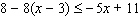 Solve the inequality. Graph the solution set.  