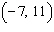 <strong>For the equation complete the ordered pair . </strong> A) B) C) D) E)
