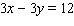 For the equation complete the ordered pair   .  