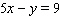 For the equation complete the ordered pair   .  