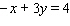 Complete the given ordered pairs for the equation.    