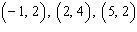 <strong>Complete the given ordered pairs for the equation. </strong> A) B) C) D) E)