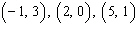 <strong>Complete the given ordered pairs for the equation. </strong> A) B) C) D) E)