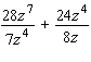 <strong>Simplify. </strong> A) B) C) D) E)