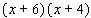 Multiply binomials using the FOIL method.  