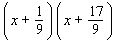 Multiply binomials using the FOIL method.  