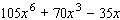 Divide the polynomial by   .  