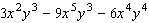 Factor the expression by taking out the greatest common factor.