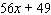 Factor the expression by taking out the greatest common factor.