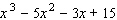 Factor the polynomial by grouping the terms together two at a time.