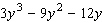 Factor the problem completely. First, factor out the greatest common factor, and then factor the remaining trinomial.