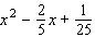 Factor the trinomial.  