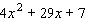Factor the trinomial.  