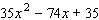 Factor the trinomial.  