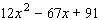 Factor the trinomial.  
