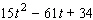 Factor the trinomial.  