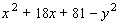 Factor by grouping the first three terms together.  